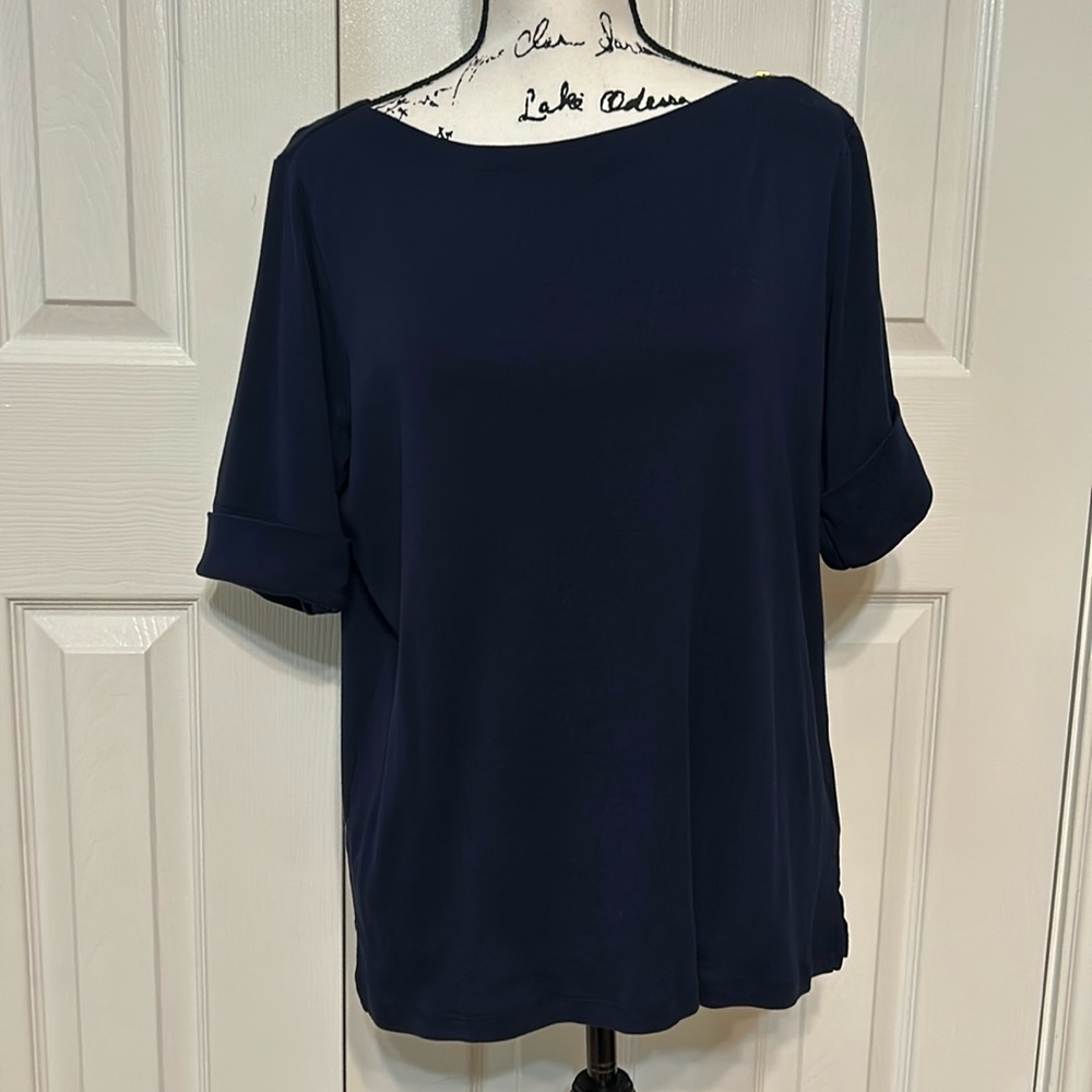 Lauren Ralph Lauren navy Top
